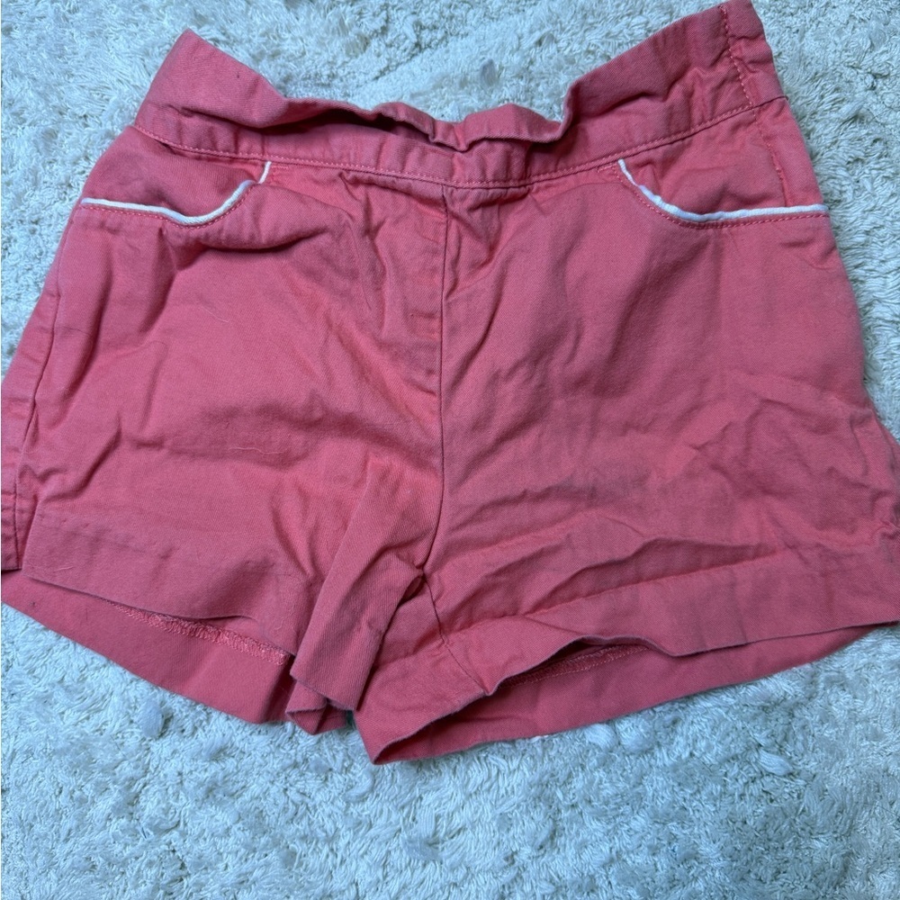 Janie and Jack Size 5 Adjustable Coral Shorts
